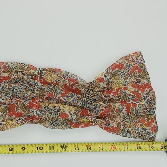 Alexis "Samera" Floral Print Peasant Top With Out Tassels Women's Size Large - Picture 12 of 13